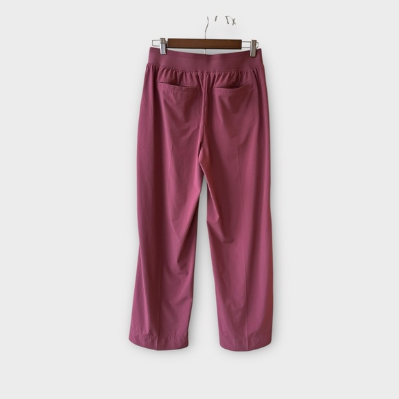 Athleta Brooklyn Heights Wide Leg Pants - Rose Berry Pink, size 4 - Picture 2 of 6